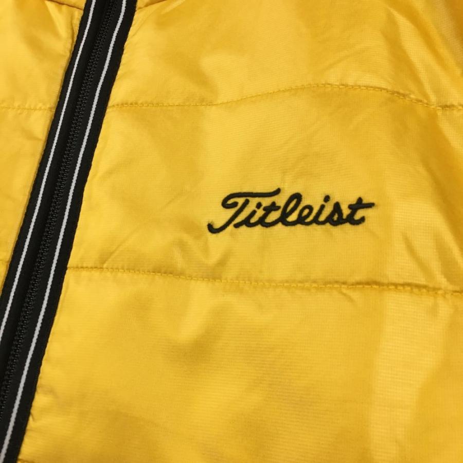 Titleist（タイトリスト） 中綿ベスト イエロー×黒 サイド切替