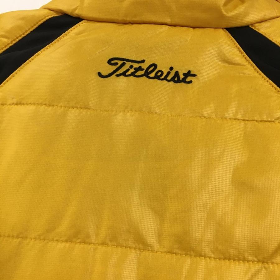 Titleist（タイトリスト） 中綿ベスト イエロー×黒 サイド切替