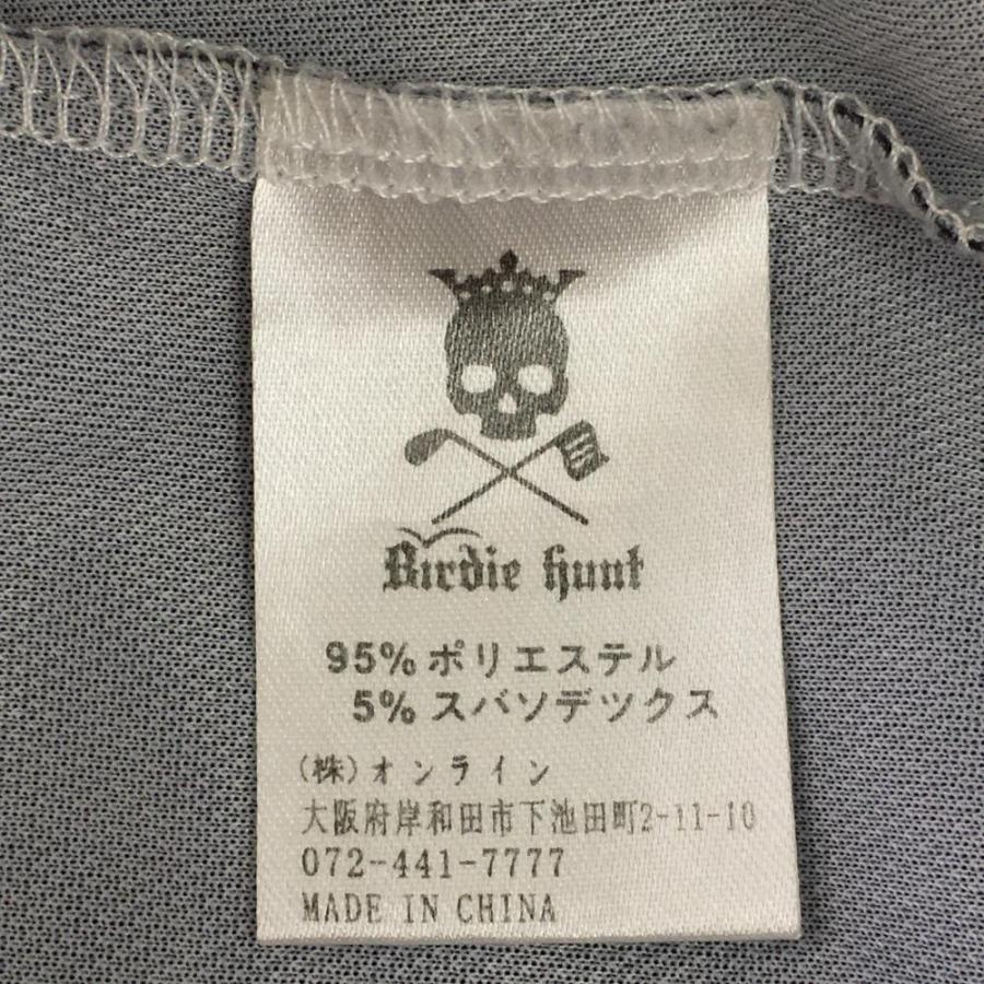 バーディーハント 半袖ポロシャツ 黒×ピンク 後ろ一部迷彩 カモフラ