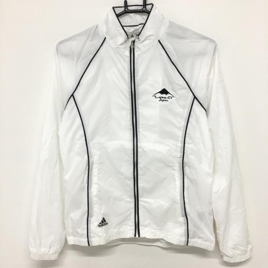adidas アディダス ジャケットブルゾン 白×黒 黒ライン 裏地 adidas アディダス ジャケットブルゾン 白×黒 黒ライン 裏地
