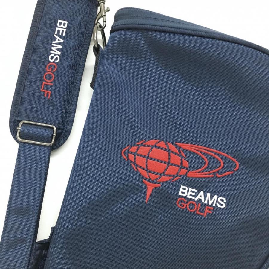 BEAMS ビームスゴルフ クラブケース ネイビー×レッド ショルダー BEAMS ビームスゴルフ クラブケース ネイビー×レッド ショルダー