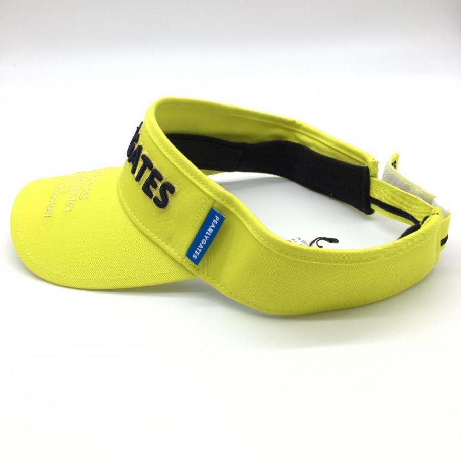 PEARLY GATES パーリーゲイツ サンバイザー イエロー×ネイビー