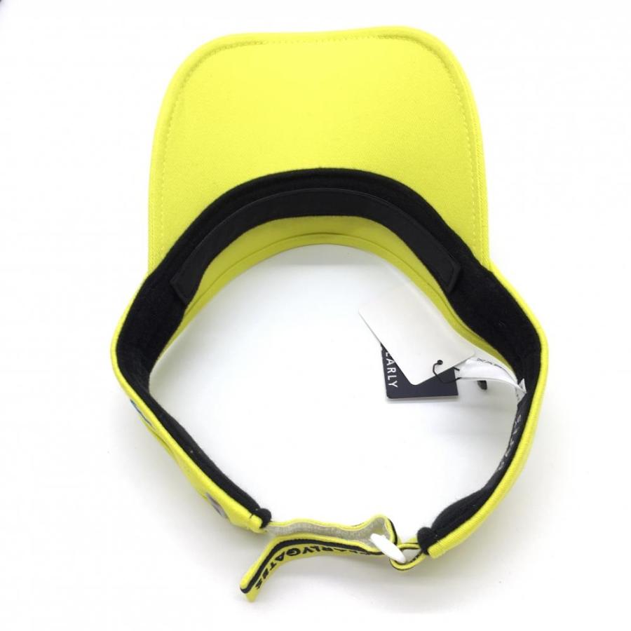 イエロー パーリーゲイツ PEARLYGATES 新品タグ付 サンバイザー PEARLY GATES サンバイザー 「PEARLY GATES」SWITCH ON