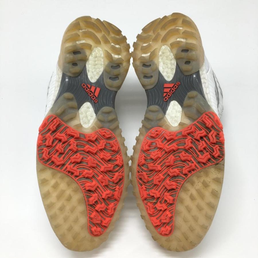 アディダス ゴルフシューズ 白×グレー スパイクレス ボア EVN791001