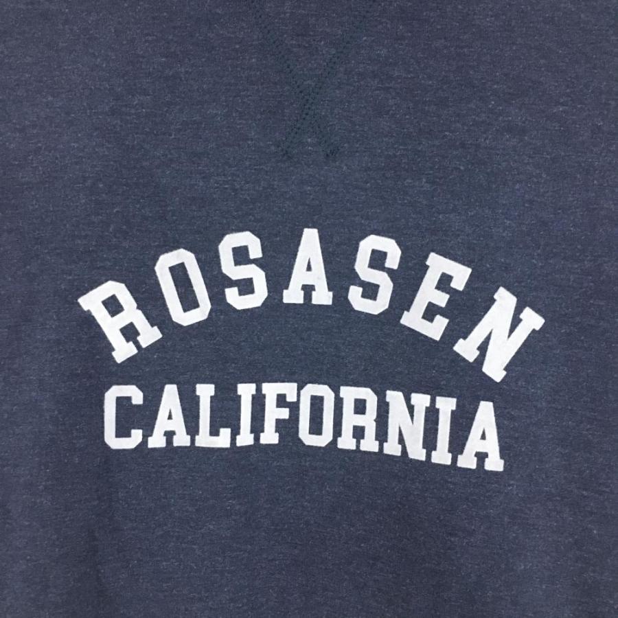Rosasen（ロサーセン） 長袖ハイネックシャツ ネイビー ネック・裏起毛 