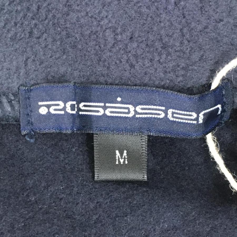 Rosasen（ロサーセン） 長袖ハイネックシャツ ネイビー ネック・裏起毛 