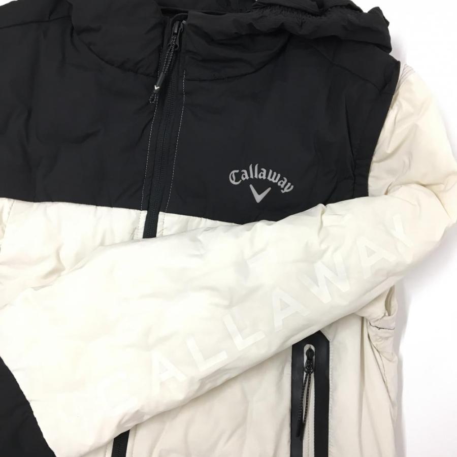 Callaway キャロウェイ 2WAYダウンジャケット 白×黒 バイカラー Callaway キャロウェイ 2WAYダウンジャケット 白×黒 バイカラー