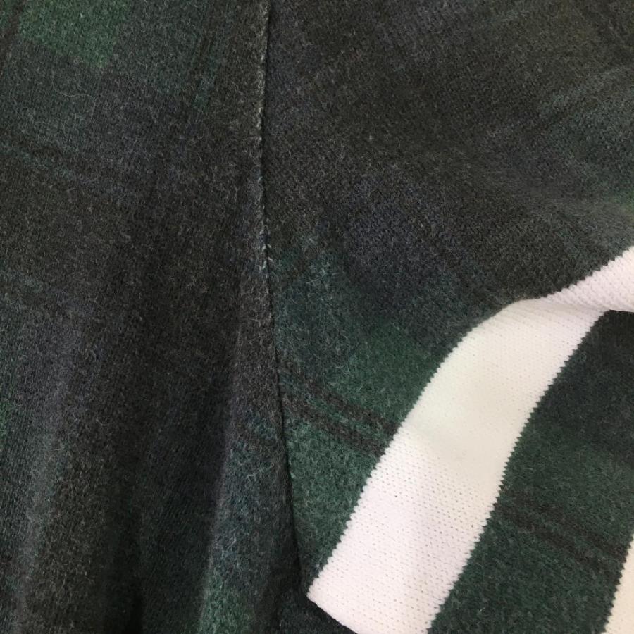 PEARLY GATES パーリーゲイツ ニットセーター ダークグリーン×黒
