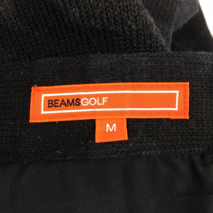 BEAMS ビームスゴルフ ニットパンツ 黒×グレー カモフラ 迷彩 裏 BEAMS ビームスゴルフ ニットパンツ 黒×グレー カモフラ 迷彩 裏
