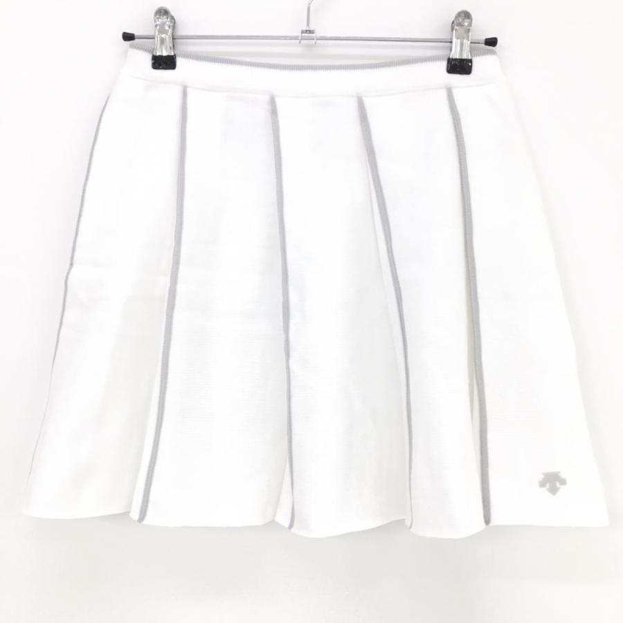 DESCENTE（デサント） デサントゴルフ ニットスカート 白×グレー