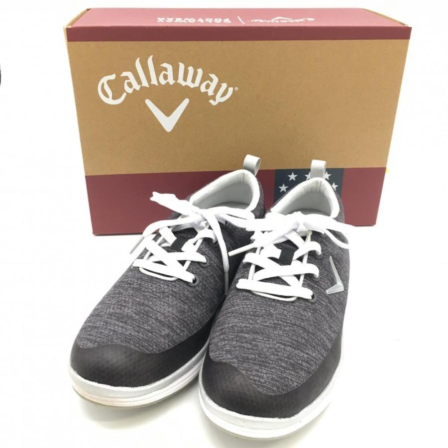 シューズ(女性用) Callaway Sky Solaire 010 Black 24cm Callaway（キャロウェイ） ゴルフシューズ 杢グレー×黒 SKY SOLAIRE