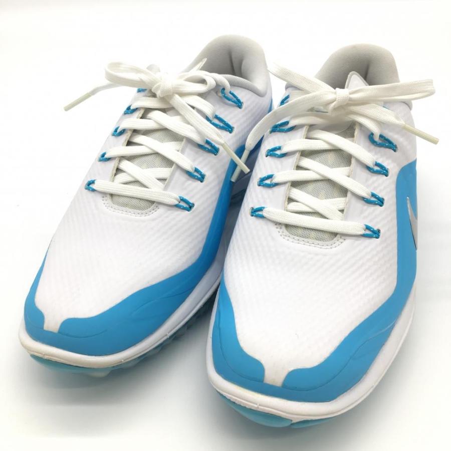 ナイキ ゴルフ 27cm エアマックス スパイク シューズ 靴 白 青 ゴルフシューズになった「ナイキエアマックス1」にさわやかな新色が