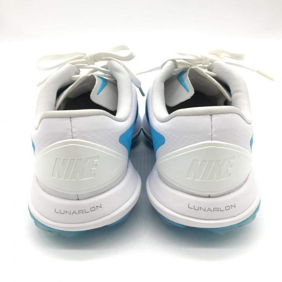 NIKE（ナイキ） ゴルフシューズ 白×ライトブルー スパイクレス ルナ