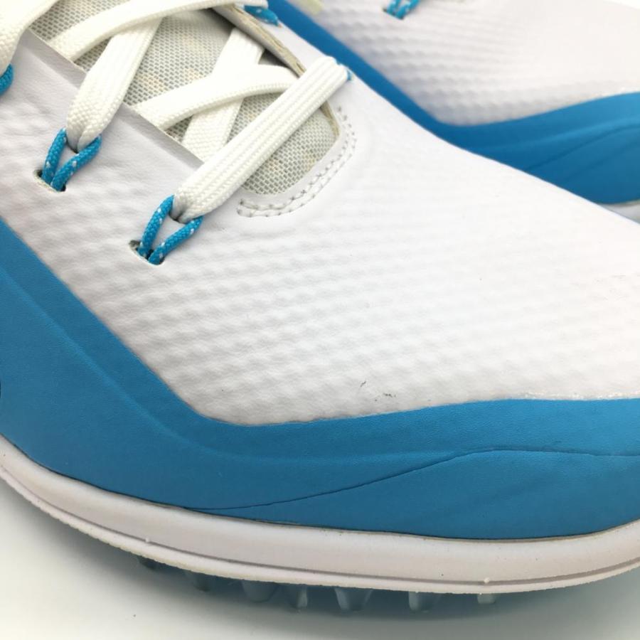 NIKE（ナイキ） ゴルフシューズ 白×ライトブルー スパイクレス ルナ