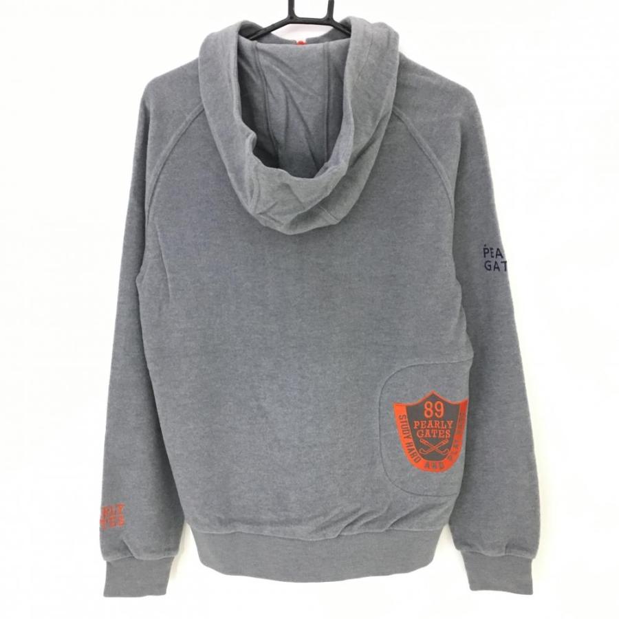 PEARLY GATES パーリーゲイツ ニットパーカー グレー 起毛素材