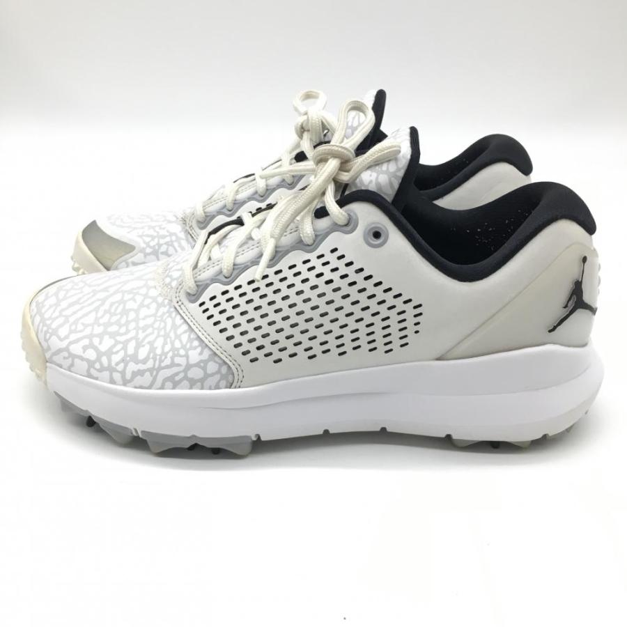 NIKE ナイキ ゴルフシューズ 白×ライトグレー 総柄 ジョーダン NIKE ナイキ ゴルフシューズ 白×ライトグレー 総柄 ジョーダン