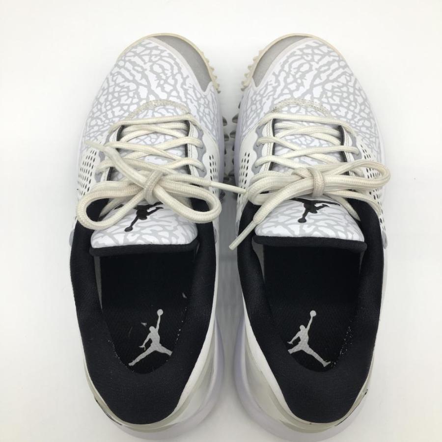 NIKE ナイキ ゴルフシューズ 白×ライトグレー 総柄 ジョーダン NIKE ナイキ ゴルフシューズ 白×ライトグレー 総柄 ジョーダン