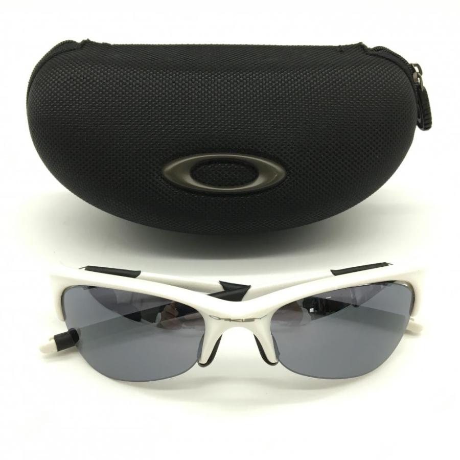 Oakley スポーツサングラス ホワイト/ブルー ケース付き OAKLEY オークリー スポーツサングラス 白 収納ケース付ゴルフ