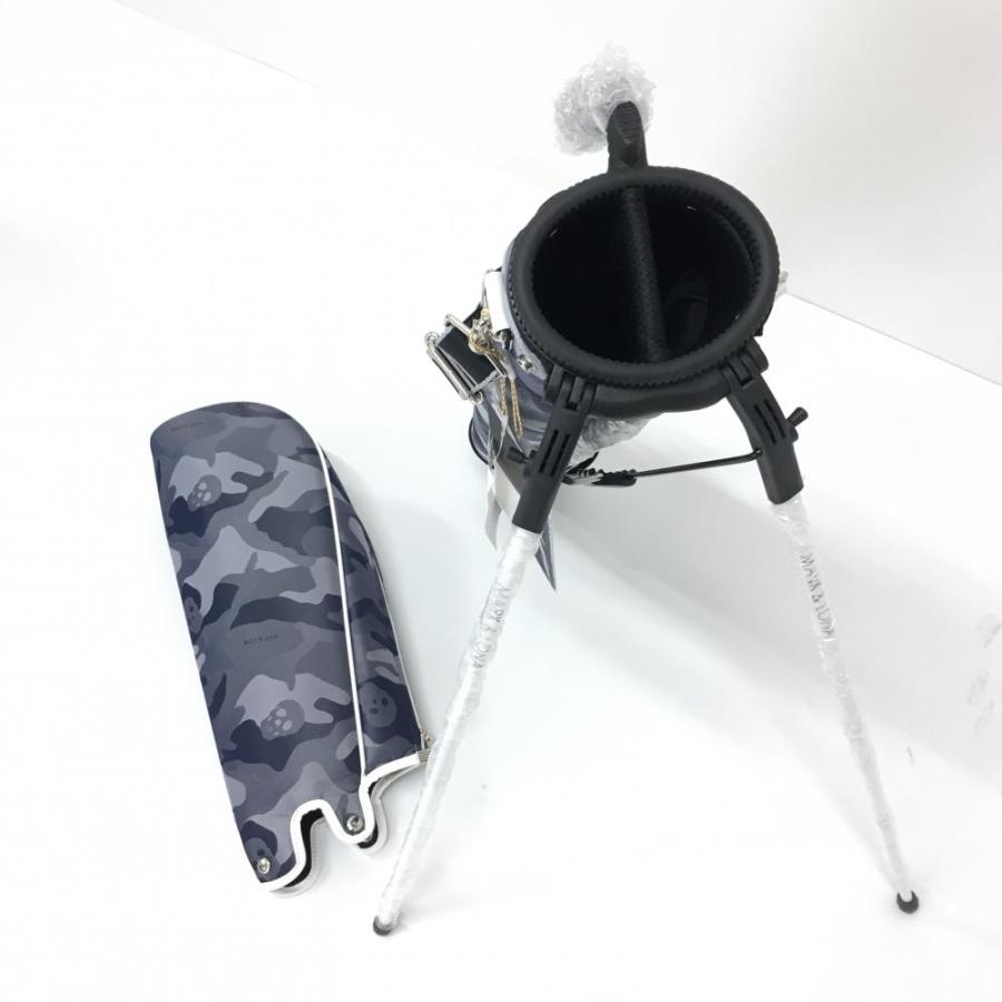 MARK&LONA マークアンドロナ スタンド式クラブケース ネイビー×白 迷彩