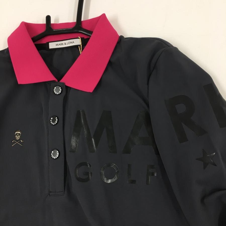 新同!!(定価37400円)マークアンドロナMARK&LONA・長袖ポロシャツ 新同!!(定価37400円)マークアンドロナMARK&LONA・長袖ポロシャツ