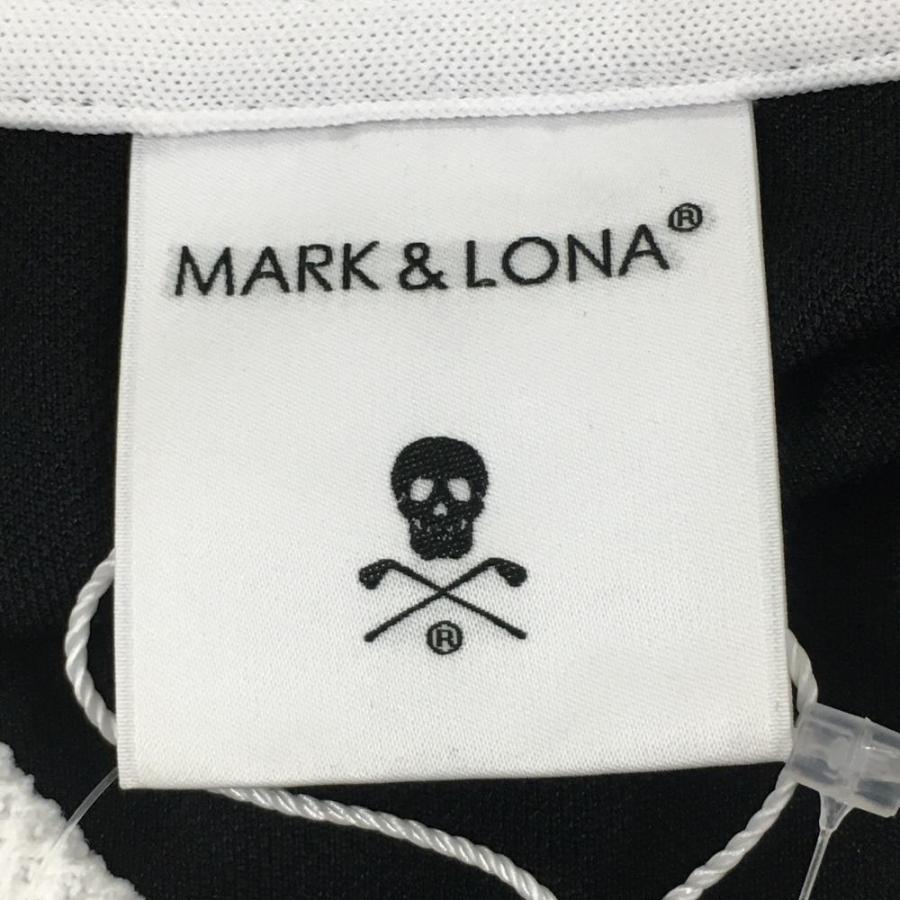 MARK&LONA（マークアンドロナ） 半袖ポロシャツ 黒×白 迷彩×スカル織