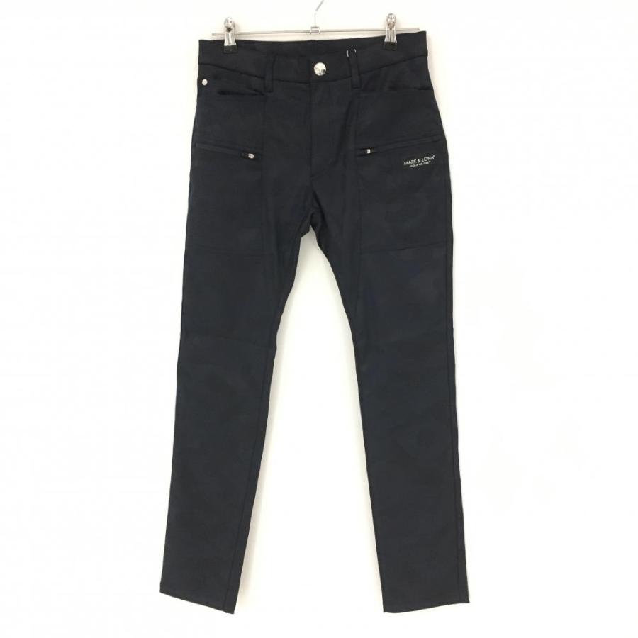 MARK&LONA マークアンドロナ パンツ ネイビー 迷彩×スカル織生地