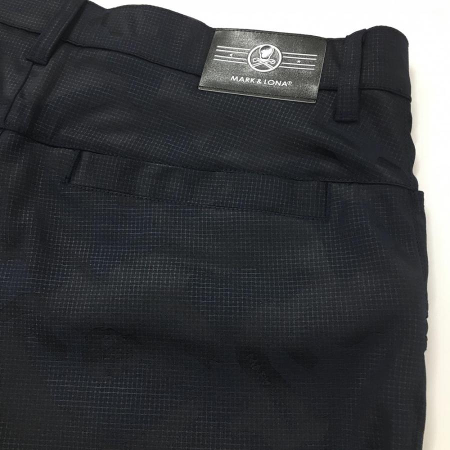 MARK&LONA マークアンドロナ パンツ ネイビー 迷彩×スカル織生地