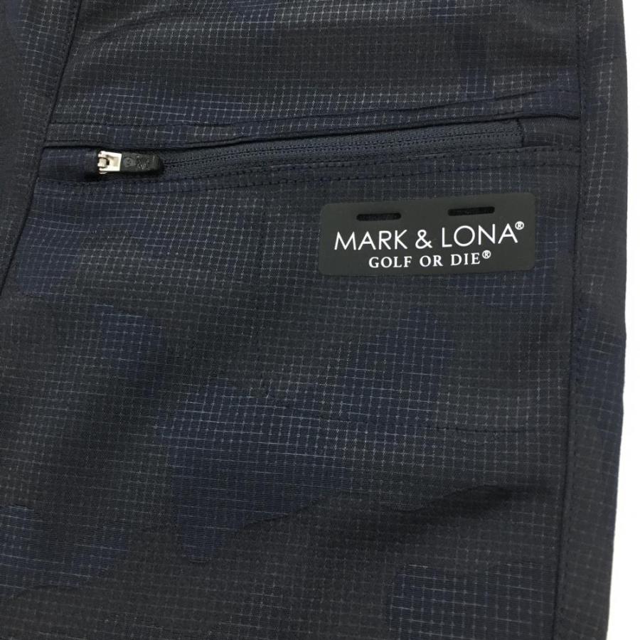 MARK&LONA（マークアンドロナ） パンツ ネイビー 迷彩×スカル織生地