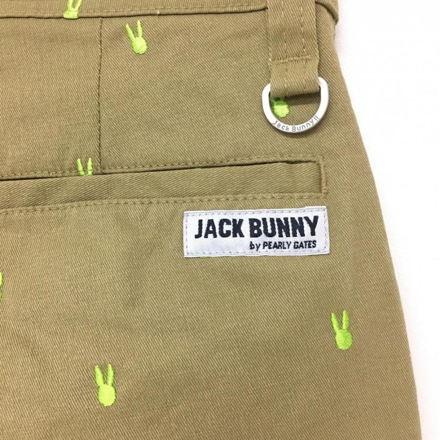 Jack Bunny!!（ジャックバニー） パンツ ライトブラウン×蛍光グリーン