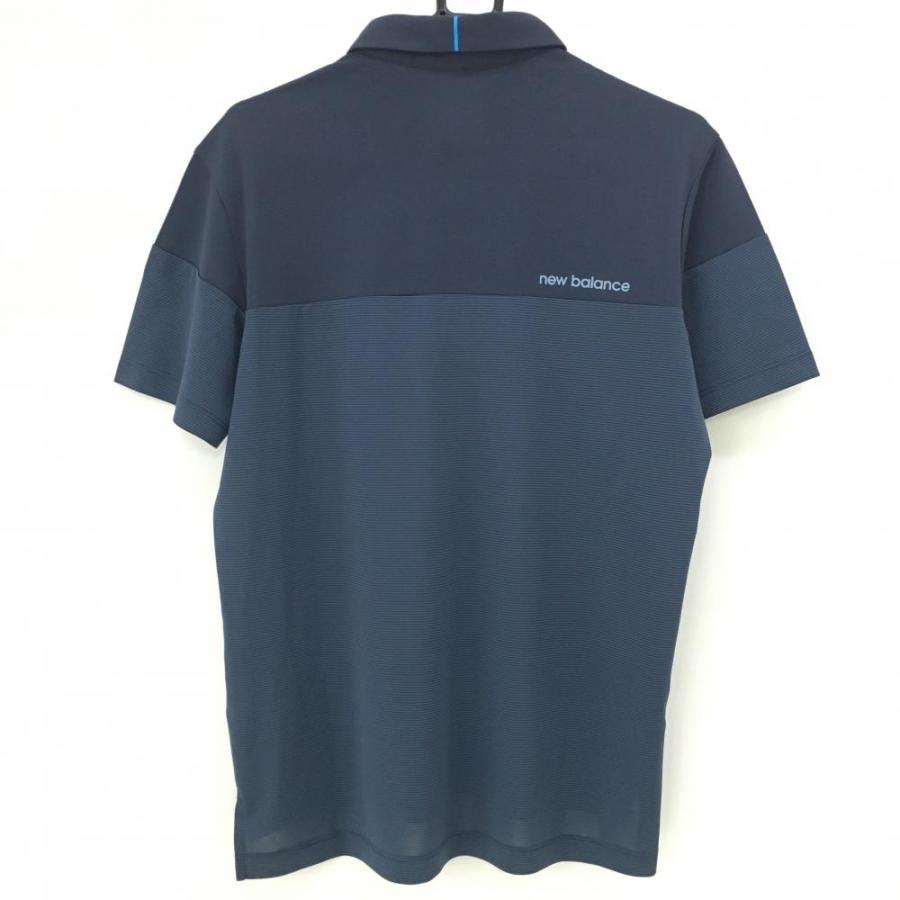 ニューバランス ゴルフ ポロシャツ【ネイビー/４】新品！ New Balance ニューバランスゴルフ 半袖ポロシャツ ネイビー