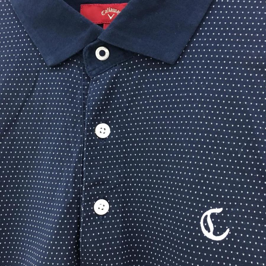 Callaway（キャロウェイ） レッドレーベル 半袖ポロシャツ ネイビー×白