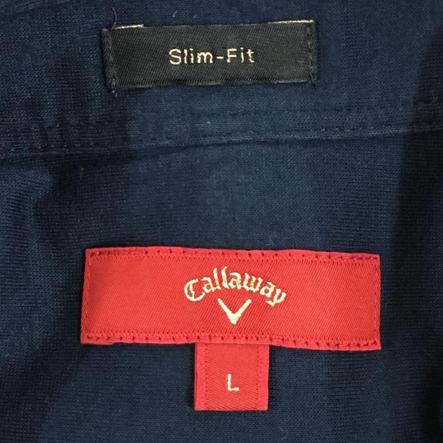 Callaway（キャロウェイ） レッドレーベル 半袖ポロシャツ ネイビー×白