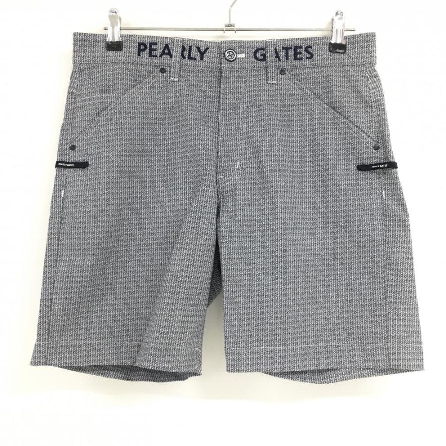 PEARLY GATES（パーリーゲイツ） ハーフパンツ 白×ネイビー 総柄