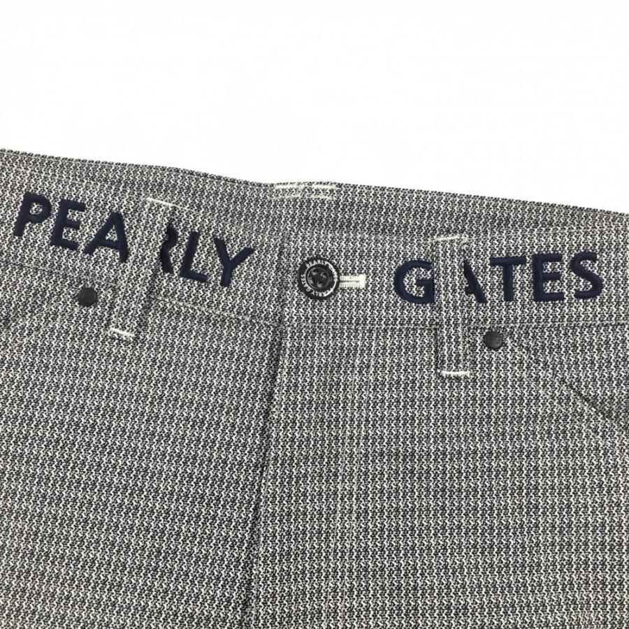 PEARLY GATES（パーリーゲイツ） ハーフパンツ 白×ネイビー 総柄
