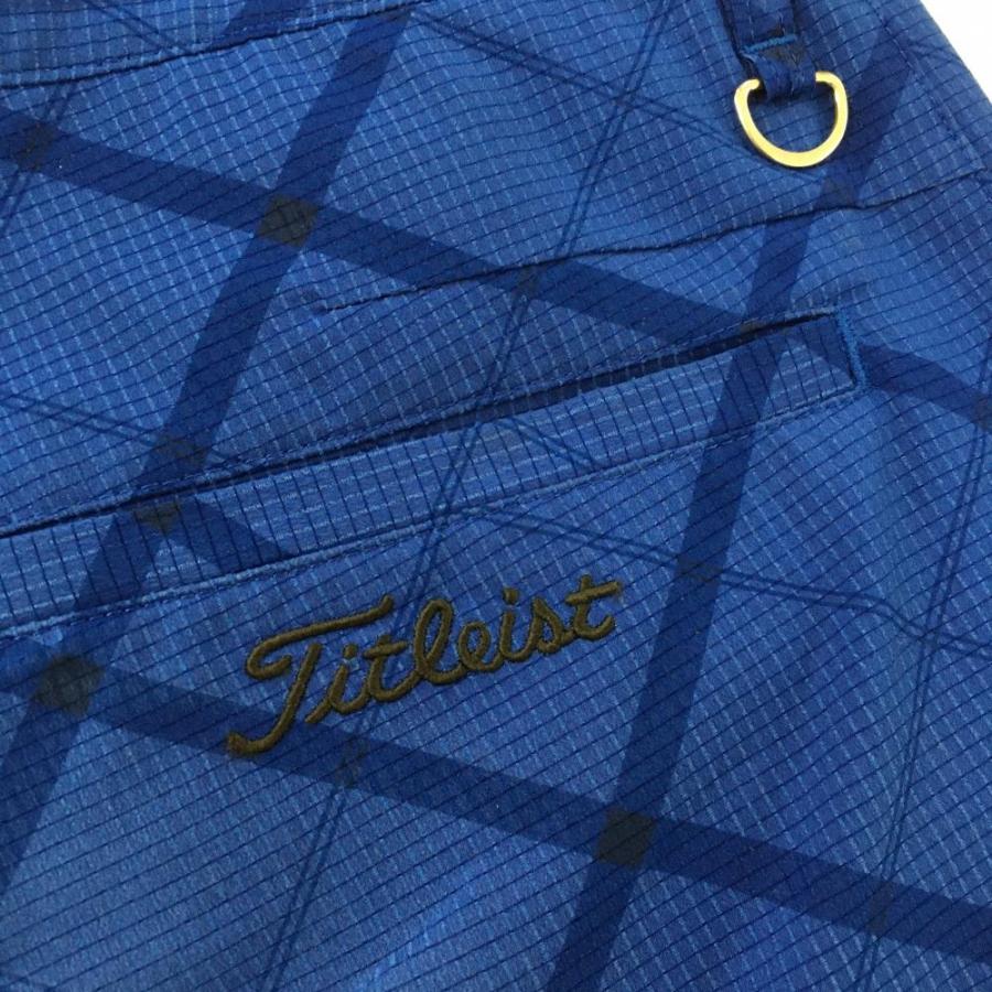 Titleist ゴルフパンツ 79 Titleist（タイトリスト） パンツ ブルー×ネイビー チェック柄