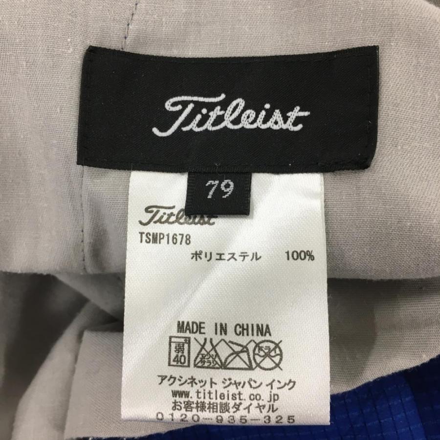 Titleist（タイトリスト） パンツ ブルー×ネイビー チェック柄