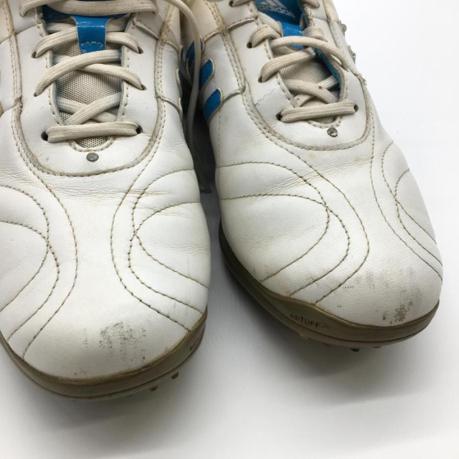adidas（アディダス） ゴルフシューズ 白×ライトブルー 676141
