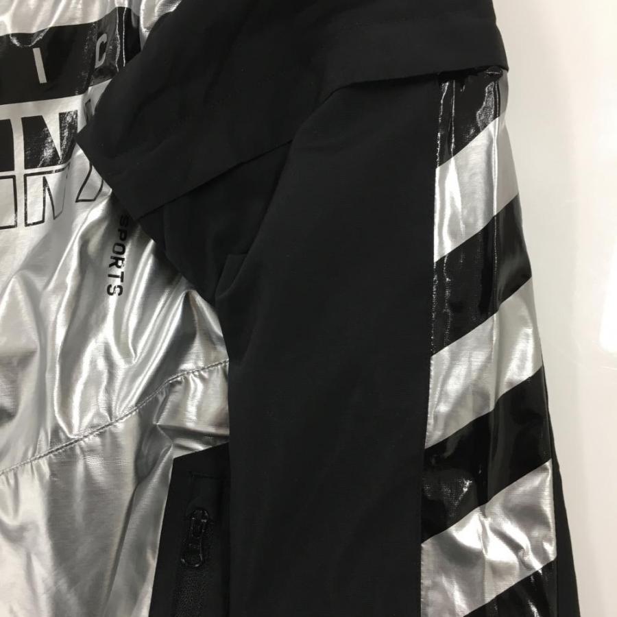 Jack Bunny!!（ジャックバニー） 異素材2AWYスニード 黒×シルバー 裏地