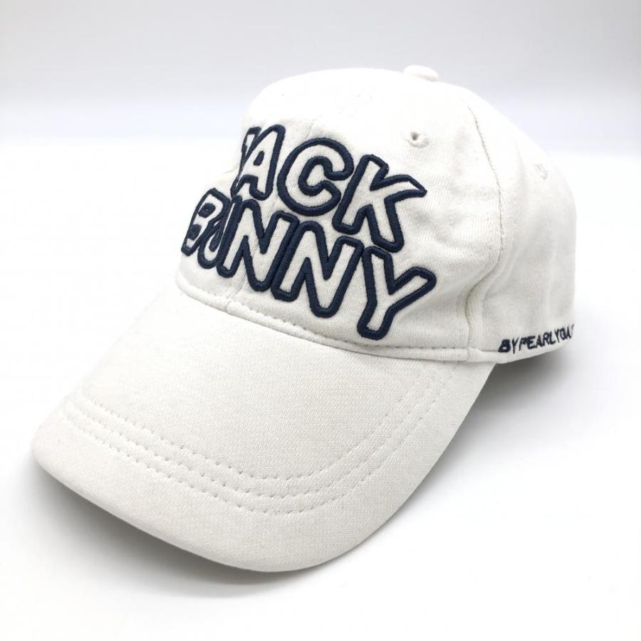 Jack Bunny!!（ジャックバニー） キャップ 白×ネイビー 立体ロゴ