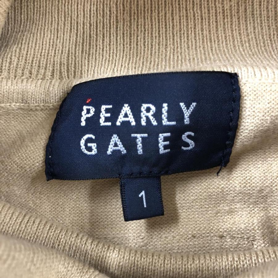PEARLY GATES（パーリーゲイツ） タートルネックセーター ベージュ×黒