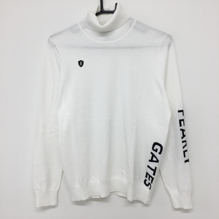 PEARLY GATES（パーリーゲイツ） タートルネックセーター ベージュ×黒