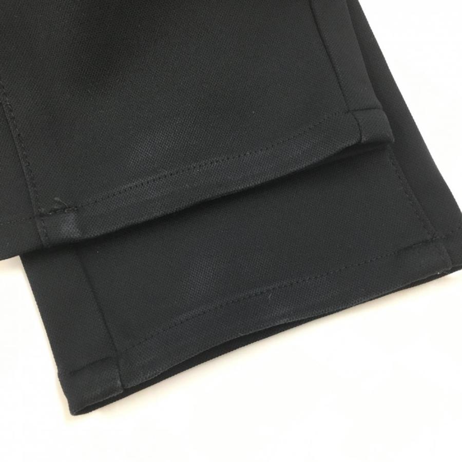 PEARLY GATES パーリーゲイツ パンツ 黒×レッド ロゴファスナー