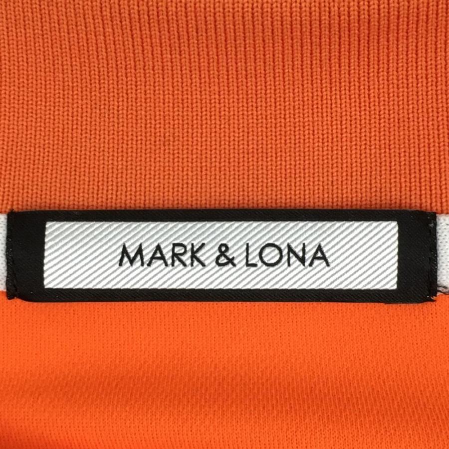 MARK&LONA マークアンドロナ 半袖ポロシャツ オレンジ×イエロー MARK&LONA マークアンドロナ 半袖ポロシャツ オレンジ×イエロー