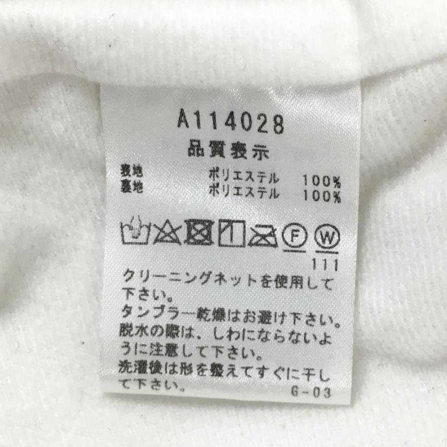 archivio アルチビオ ファーベスト 白 ロゴ総柄 凹凸 裏起毛