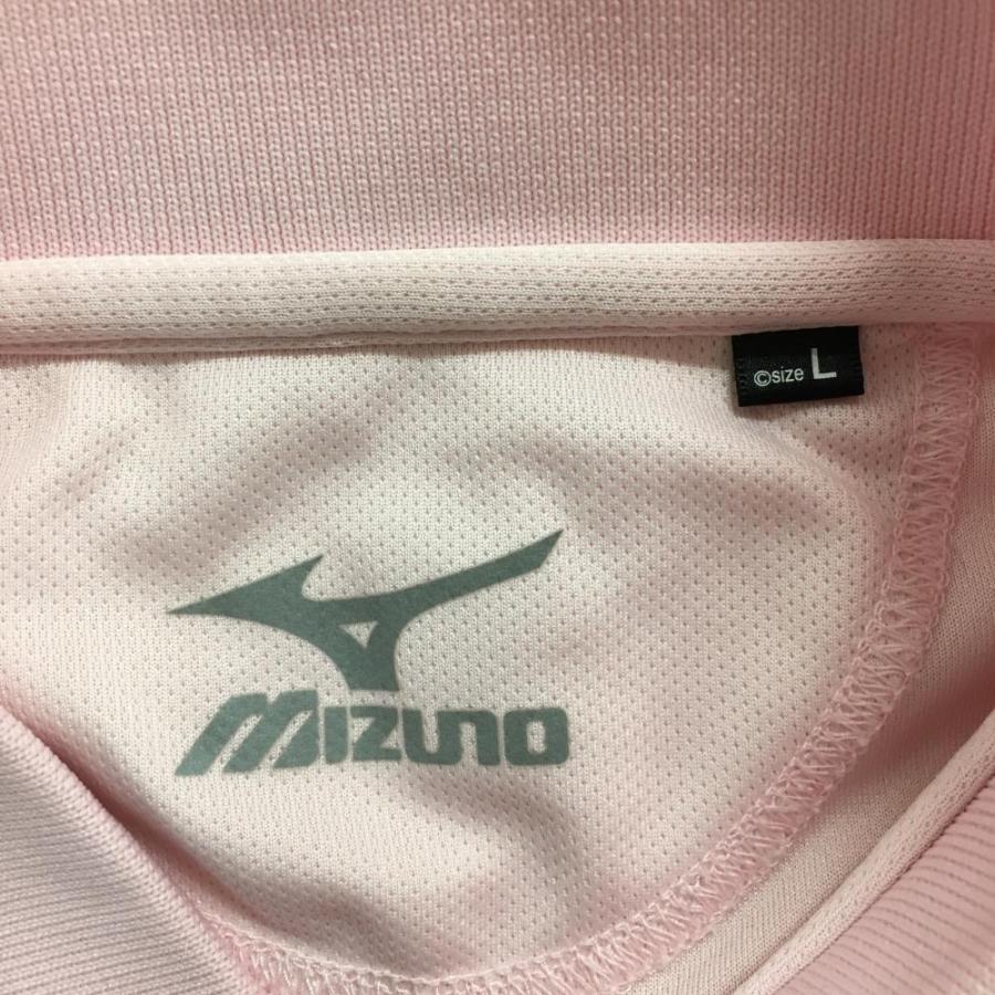 ミズノMizuno ゴルフポロシャツ Lサイズ ピンク MIZUNO（ミズノ） 半袖ポロシャツ ピンク シンプル メンズ L ゴルフ