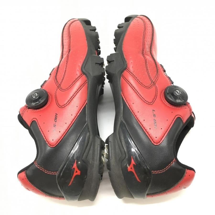 Mizuno ゴルフシューズ BOAシステム 赤 Mizuno BOAシステム ゴルフシューズ ブラック/レッド Mizuno BOA