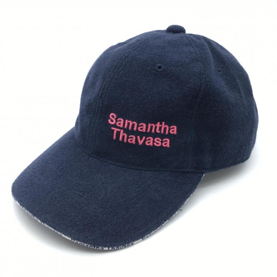 Samantha Thavasa サマンサタバサ キャップ ネイビー×ピンク コットン