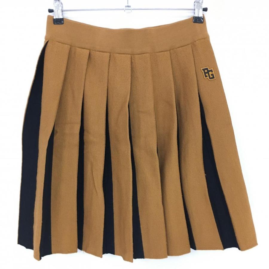 ゴルフ （超美品）パーリーゲイツ 、ホワイト&オレンジ柄、ニット素材
