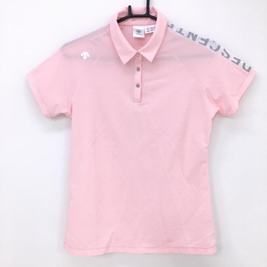 デサントゴルフ 半袖シャツ 【LUXECOLLECTION】 ホワイトピンク 流通