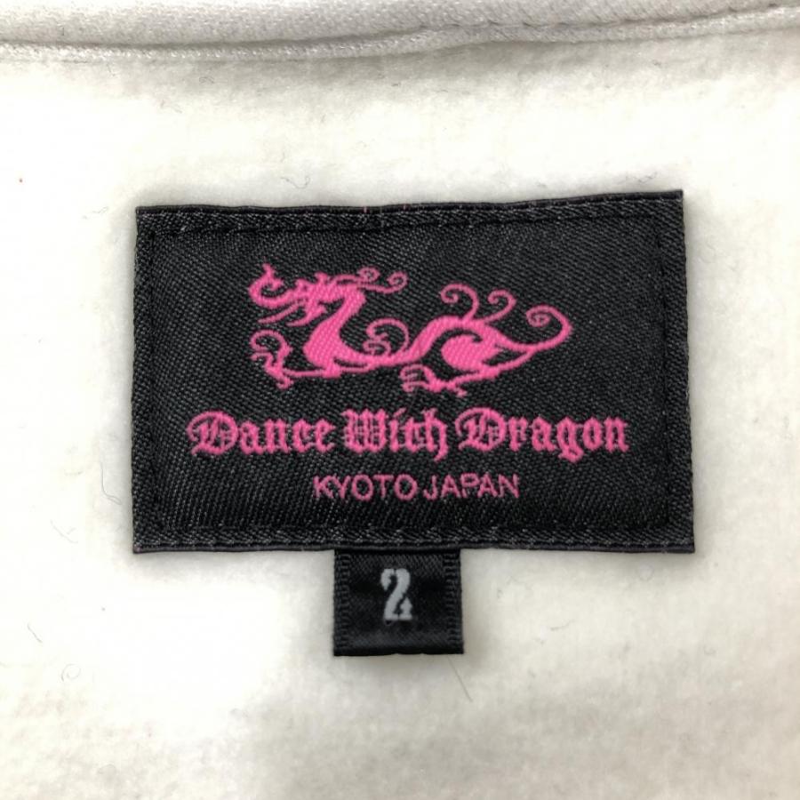 Dance With Dragon ダンスウィズドラゴン 半袖ボアパーカー 白 Dance With Dragon ダンスウィズドラゴン 半袖ボアパーカー 白